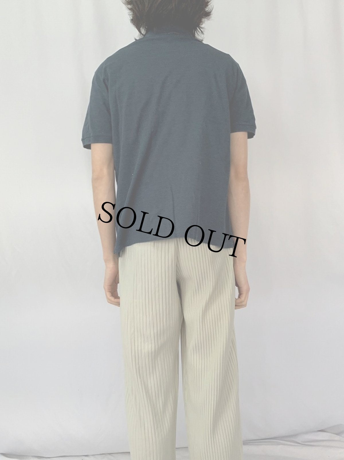 画像4: LOUIS VUITTON ITALY製 ロゴ刺繍 ポロシャツ XL NAVY (4)