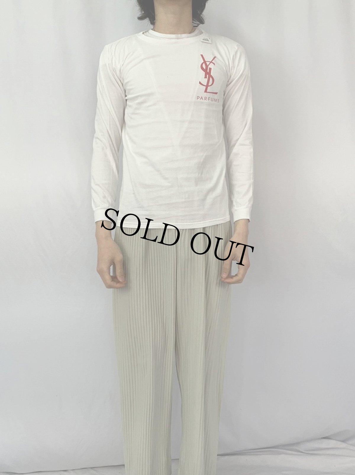 画像3: Yves Saint-Laurent PARFUMS ロゴプリントロンT (3)