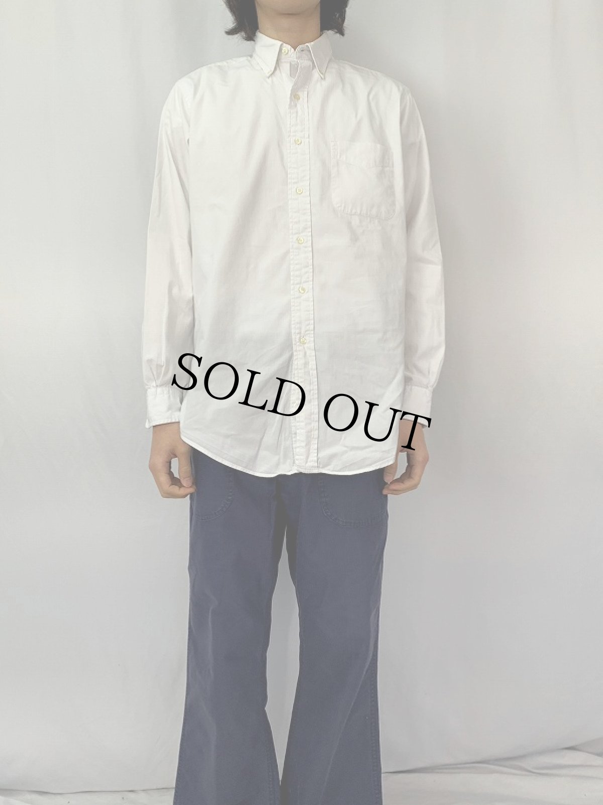 画像2: 70's U.S.NAVY TROUSERS DARK BLUE ユーティリティーベイカーパンツ 36R (2)