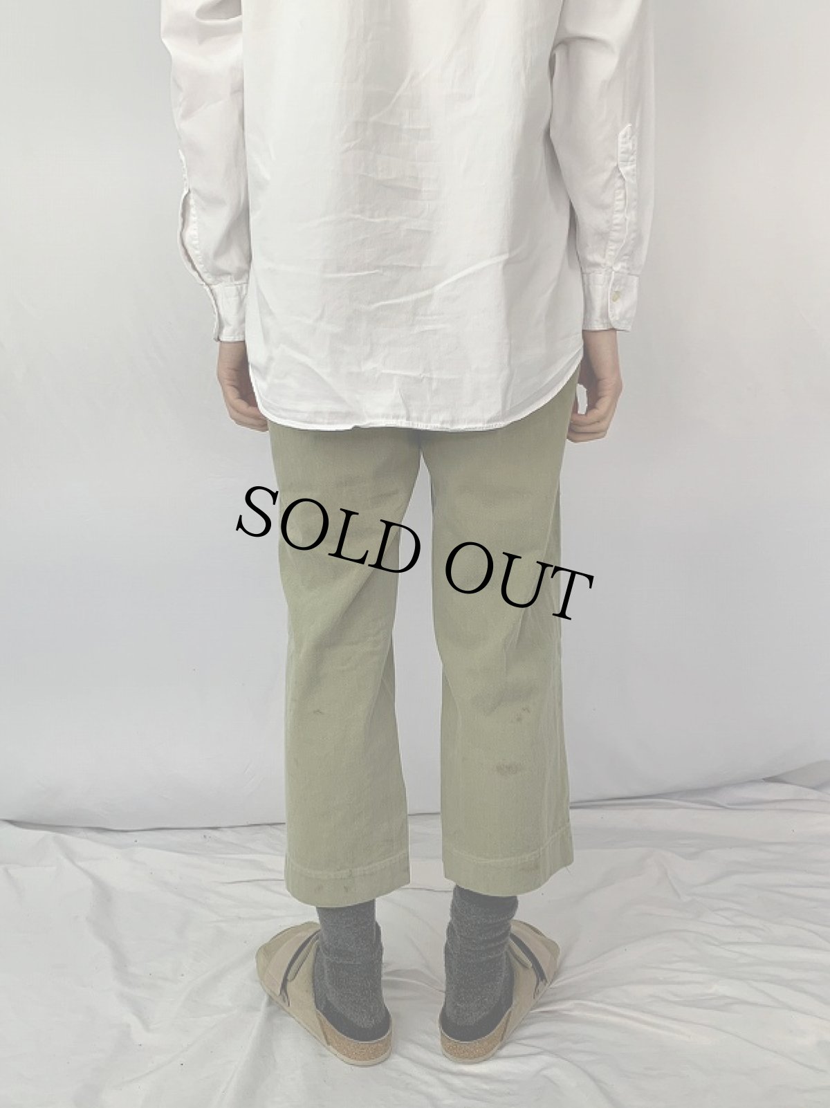 画像4: 40's Canadian Army ワークトラウザーズ W29 (4)