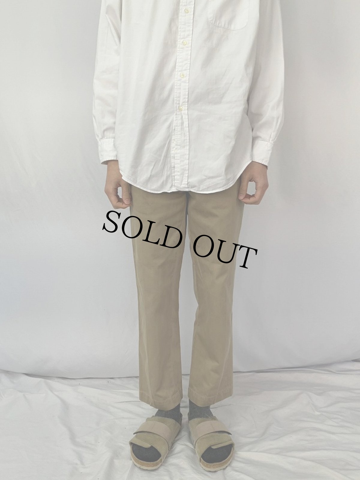 画像2: 70's ギリシャ軍 チノトラウザーズ W29 (2)