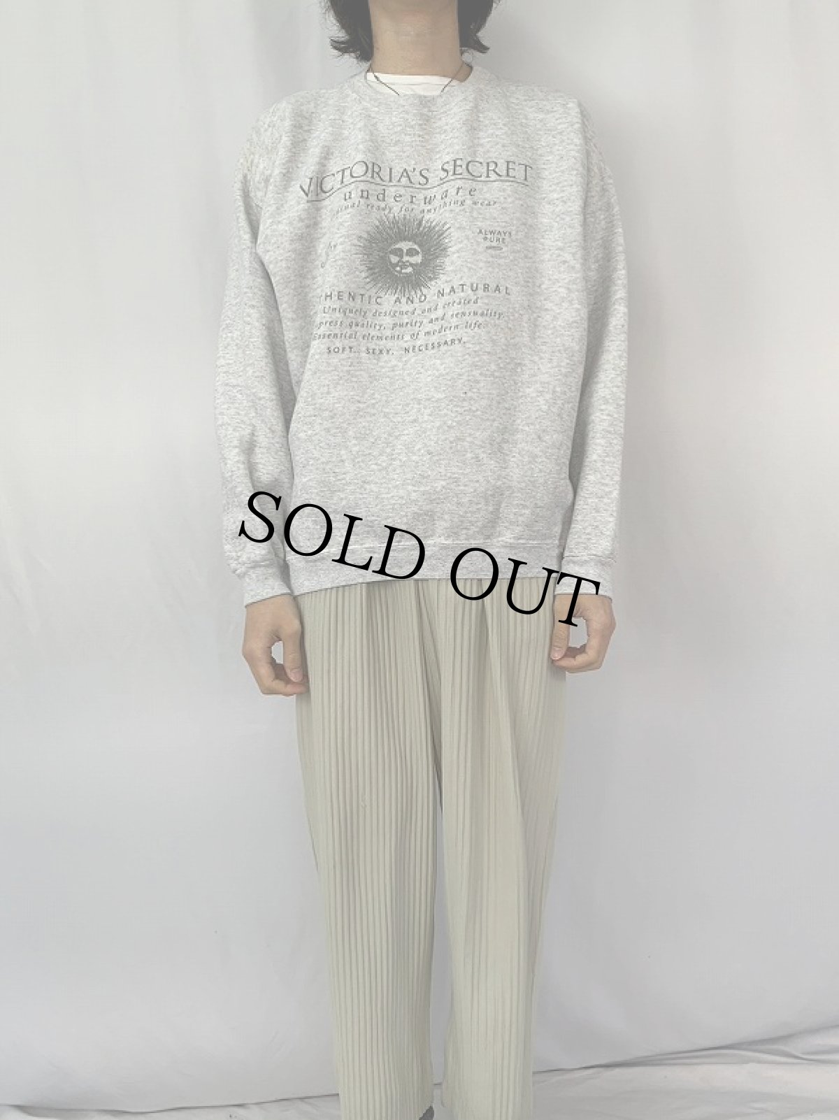 画像2: 90's USA製 ブート Victoria's Secret プリントスウェット XL (2)