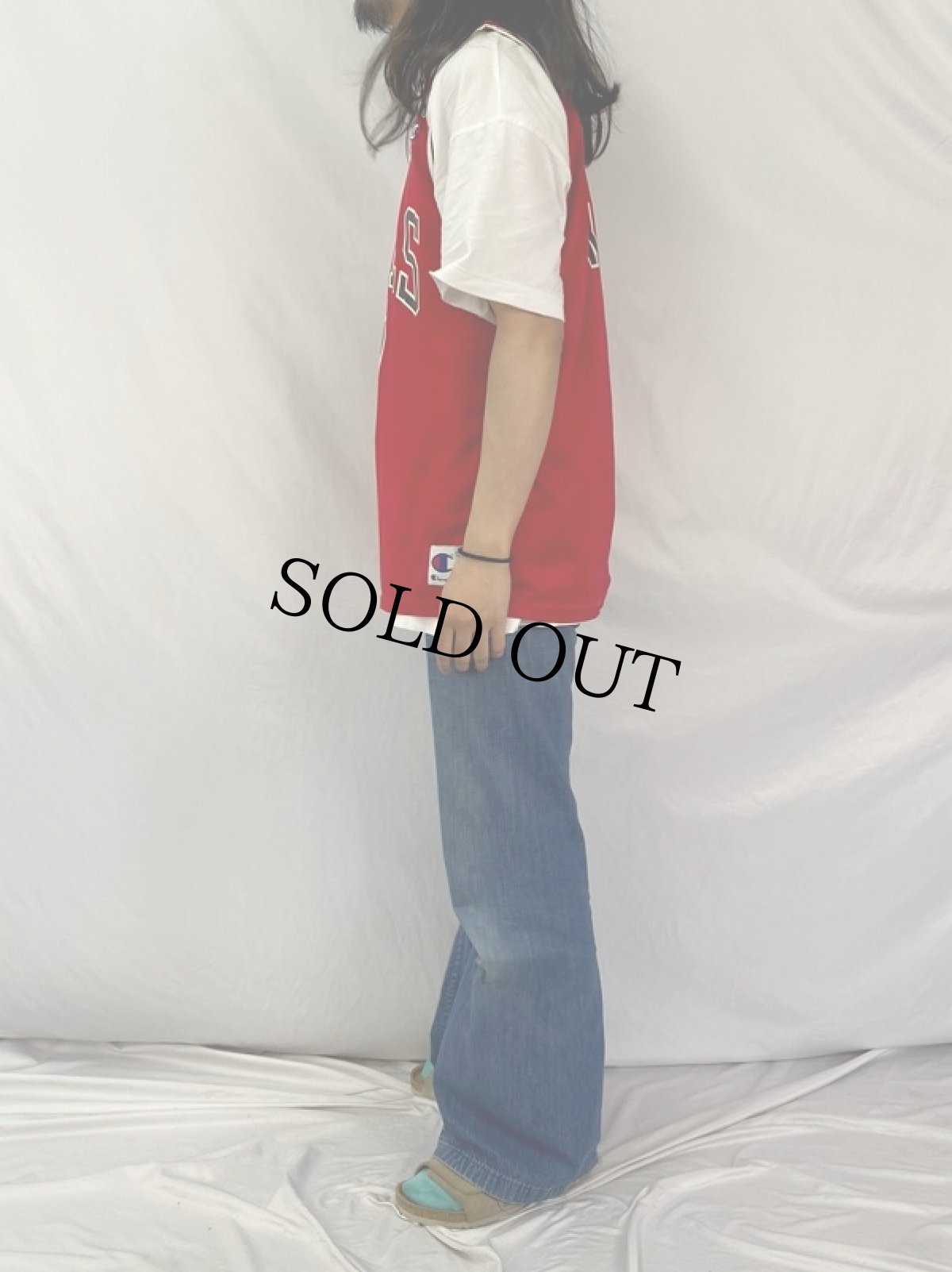 画像3: 90's Champion CHCAGO BULLS USA製 "KUKOC" メッシュゲームタンクトップ SIZE44 (3)