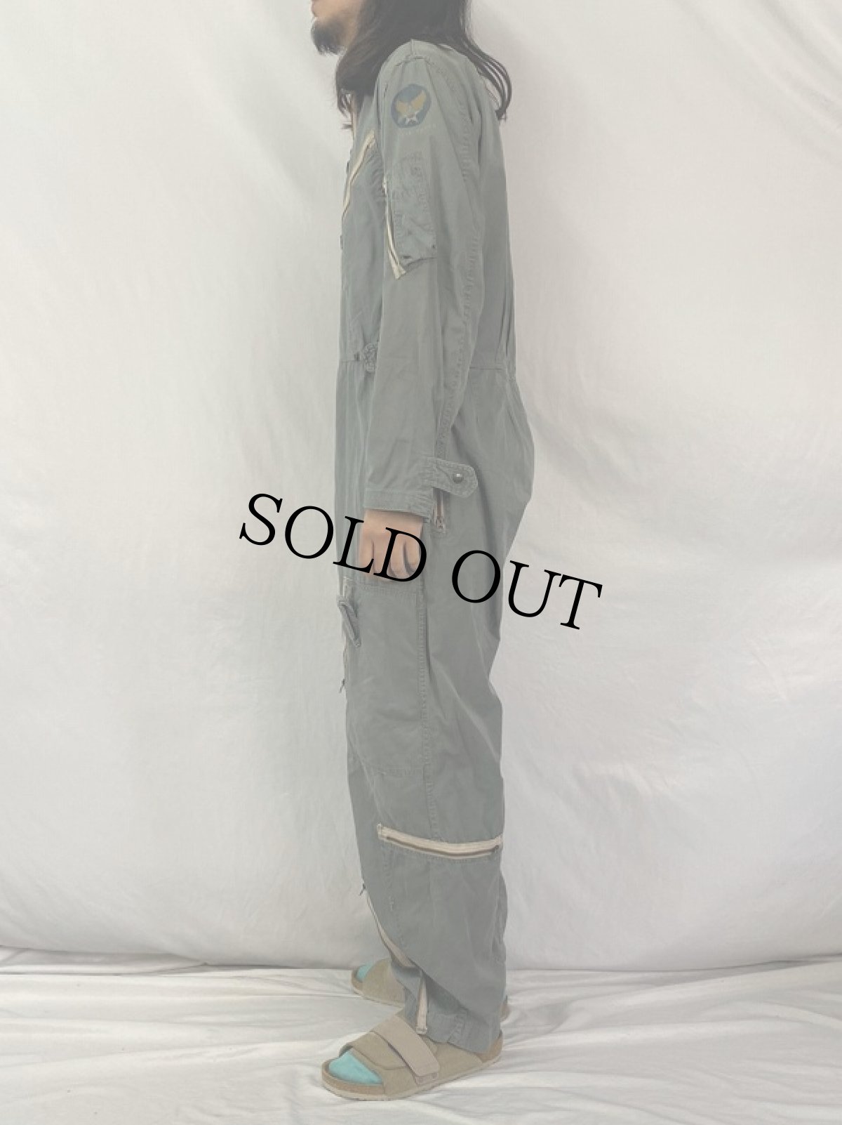 画像3: 50's U.S.AIR FORCE K-2B VERY LIGHT FLYING SUIT MEDIUM-LONG (3)