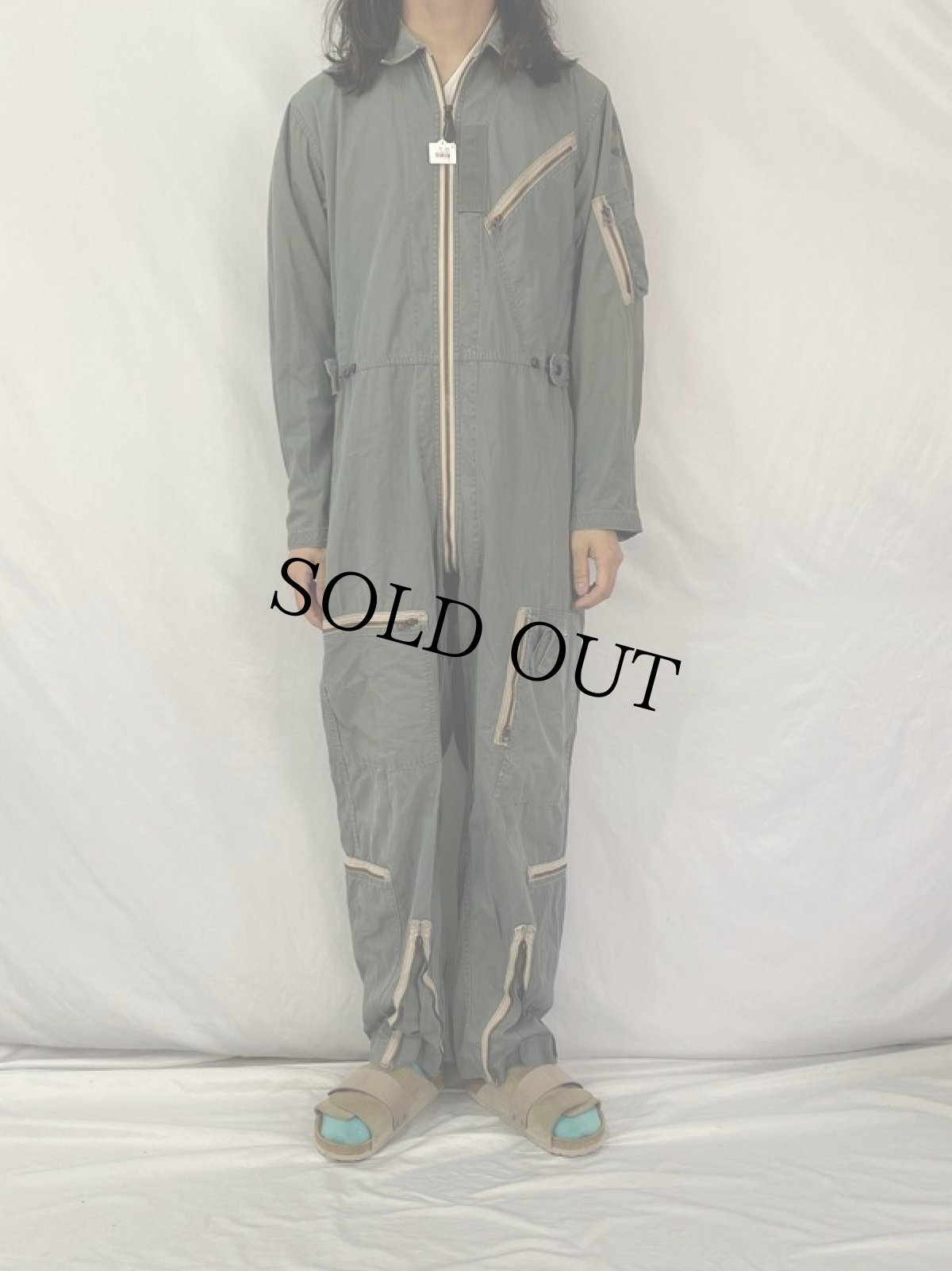 画像2: 50's U.S.AIR FORCE K-2B VERY LIGHT FLYING SUIT MEDIUM-LONG (2)