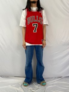 画像2: 90's Champion CHCAGO BULLS USA製 "KUKOC" メッシュゲームタンクトップ SIZE44 (2)