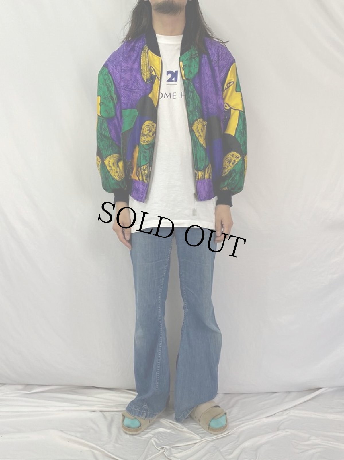 画像2: Picasso アート柄 ジップジャケット (2)