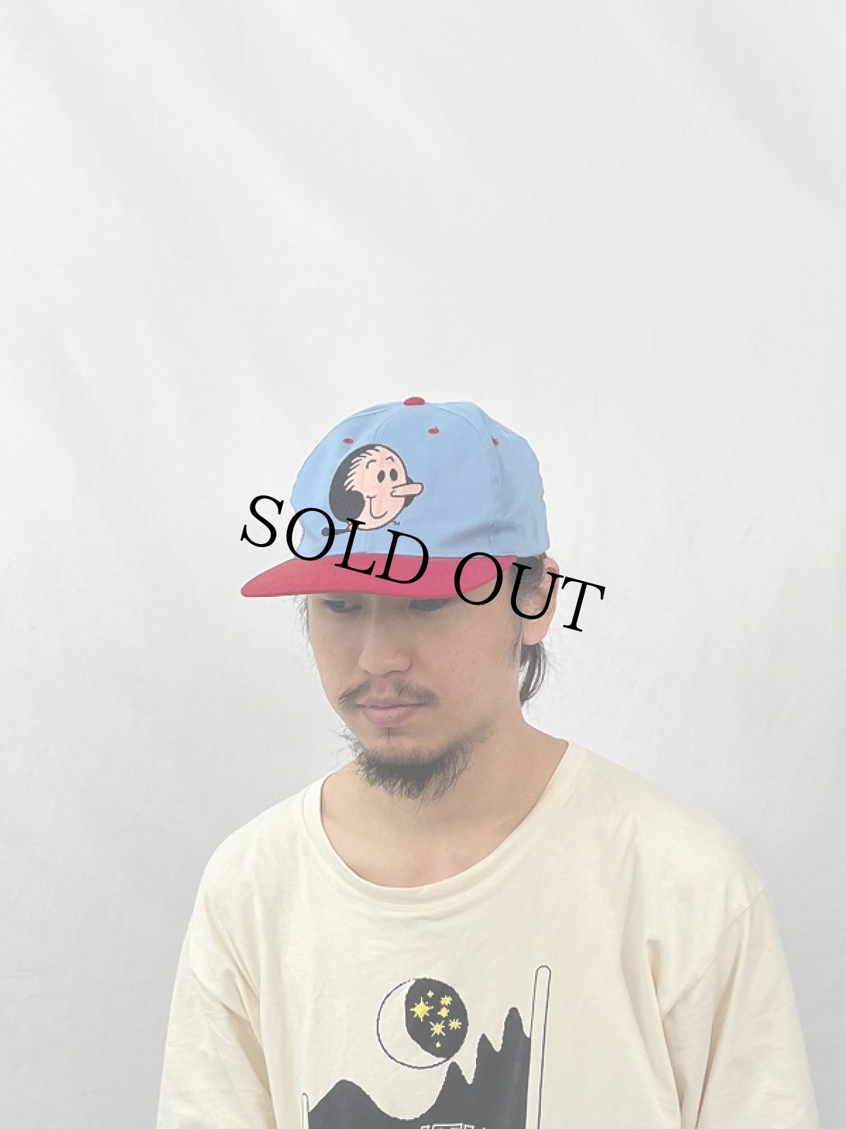 画像2: 90's POPEYE "OLIVE" スナップバック キャラクター刺繍 キャップ (2)