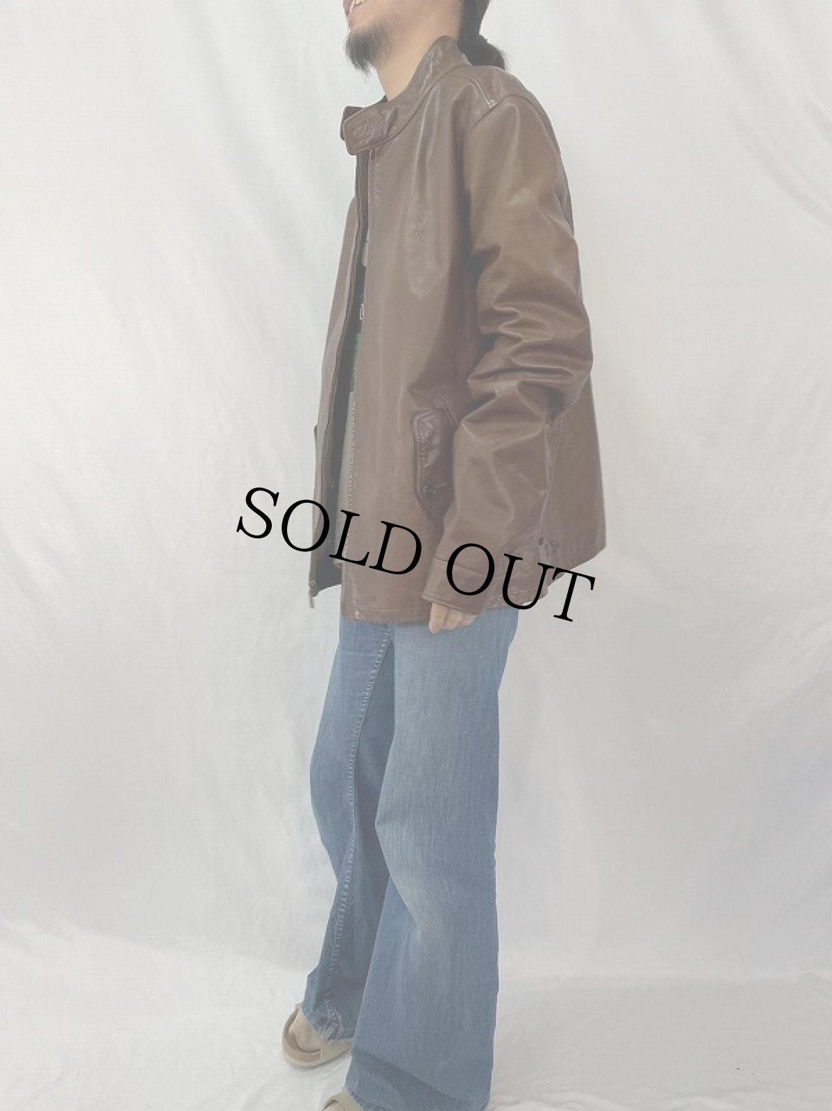 画像3: POLO Ralph Lauren レザージャケット XL (3)