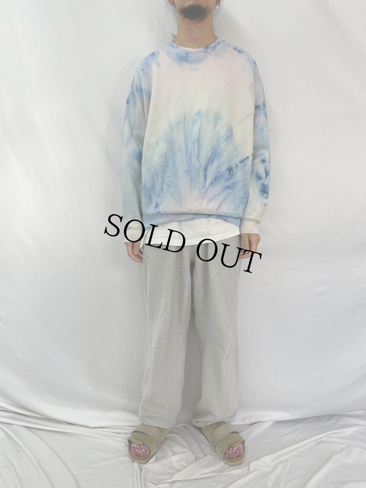 画像2: 90's FREEZE USA製 タイダイ スウェット (2)