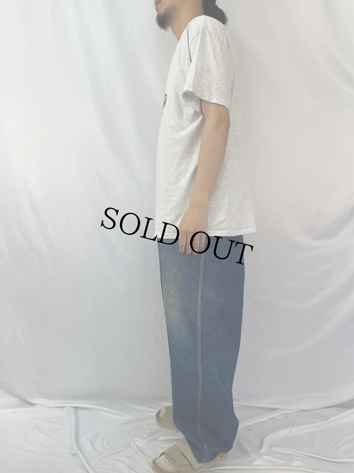 画像3: 90's "Black Lab" 犬プリントTシャツ XL (3)