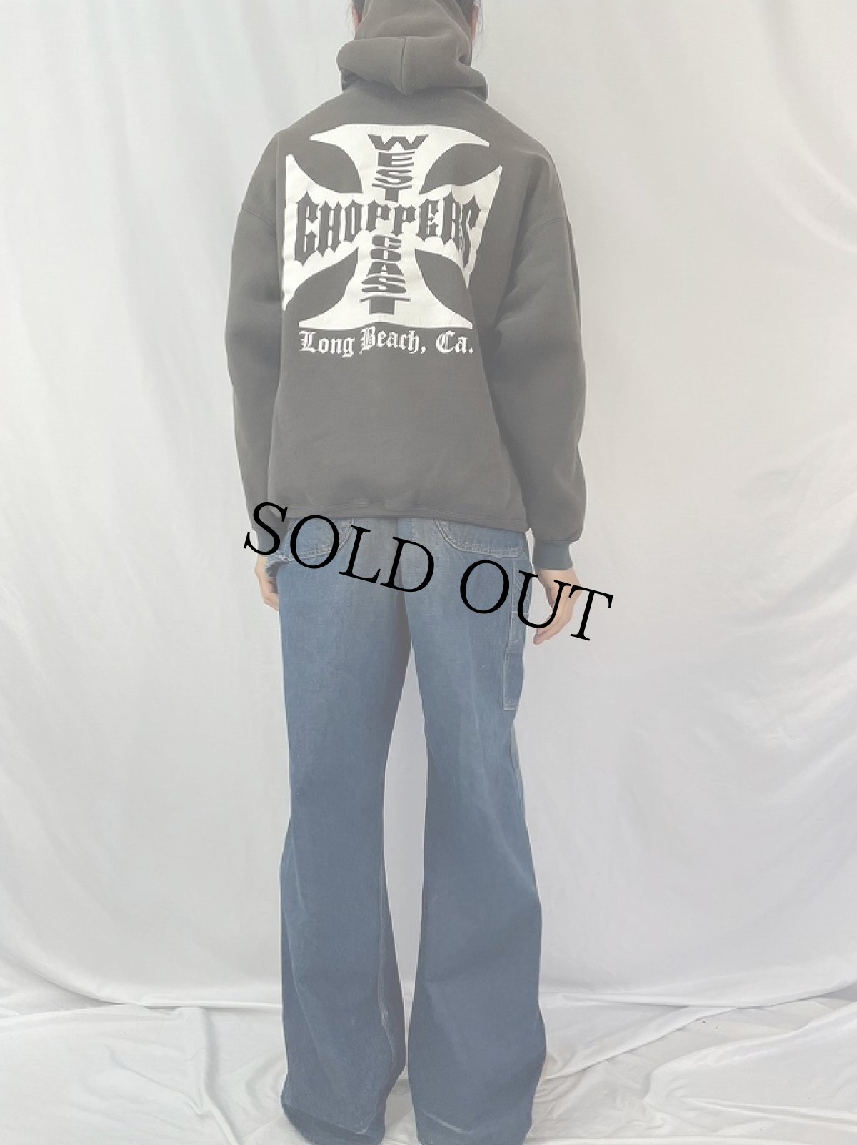 画像5: WEST COAST CHOPPERS ロゴプリントスウェットフーディー XL (5)