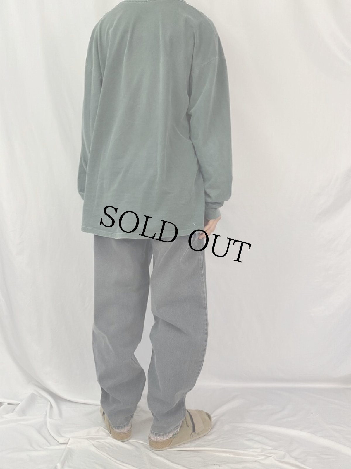 画像4: Levi's SILVER TAB "BAGGY" ブラックデニムパンツ W35 (4)