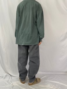 画像4: Levi's SILVER TAB "BAGGY" ブラックデニムパンツ W35 (4)