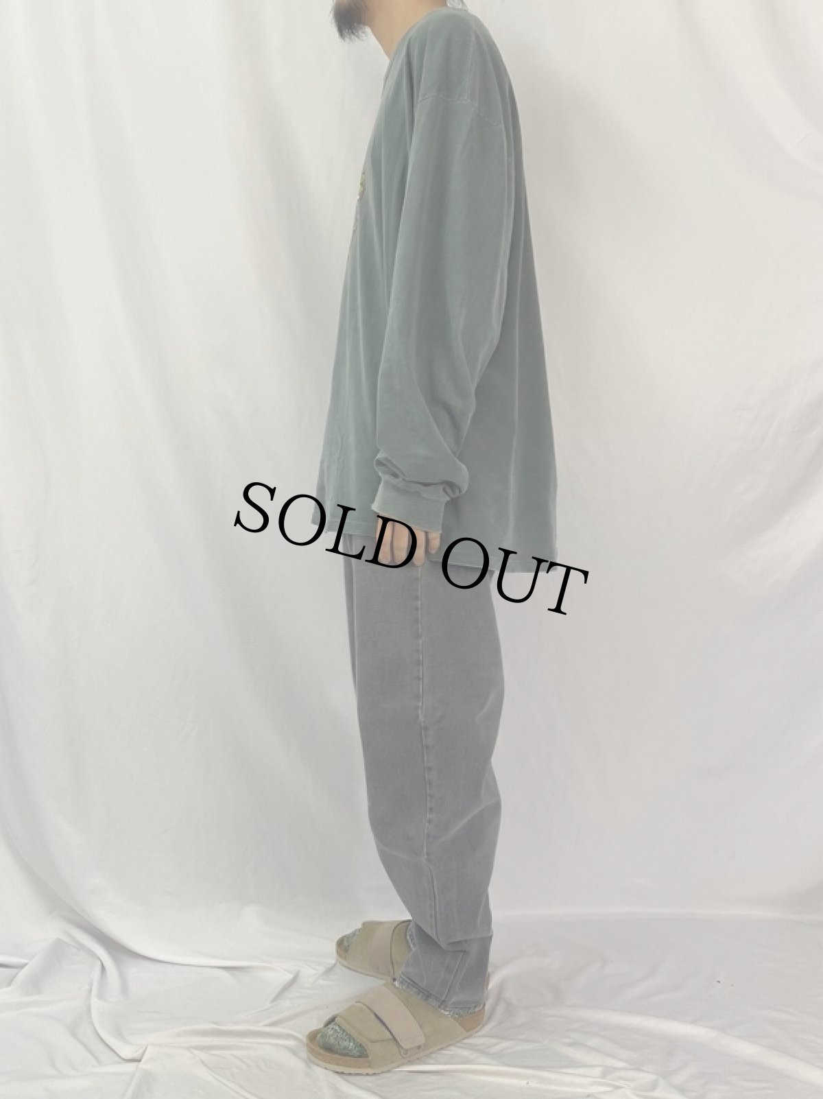 画像3: Levi's SILVER TAB "BAGGY" ブラックデニムパンツ W35 (3)