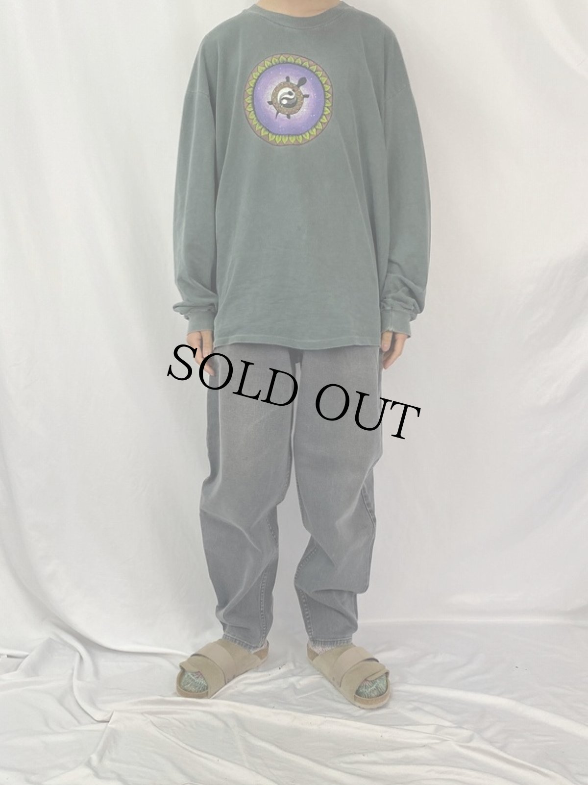 画像2: Levi's SILVER TAB "BAGGY" ブラックデニムパンツ W35 (2)