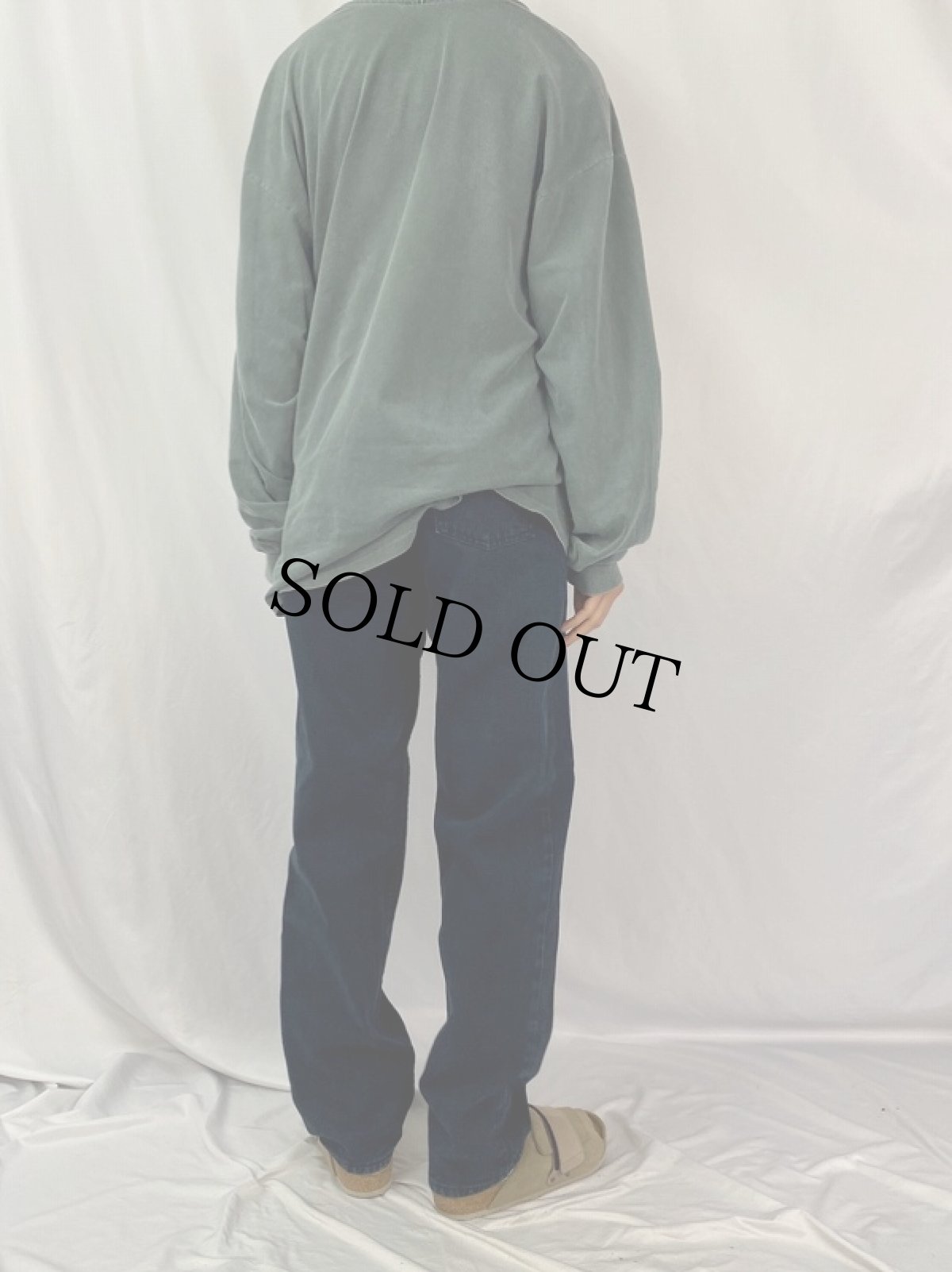 画像4: 90's Levi's SILVER TAB USA製 "LOOSE" ブラックデニムパンツ W31 (4)