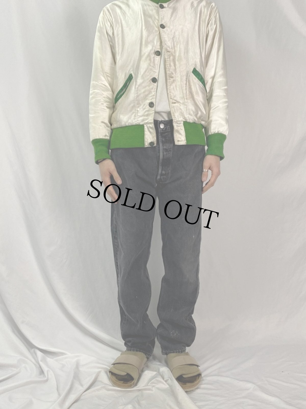 画像2: Levi's 501 USA製 ブラックデニムパンツ W32 (2)