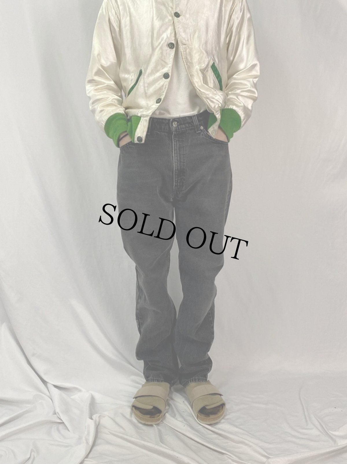 画像2: 90's Levi's 505 USA製 ブラックデニムパンツ W32 (2)