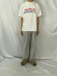 画像2: 90's NASA USA製 ワームロゴプリントTシャツ XL (2)