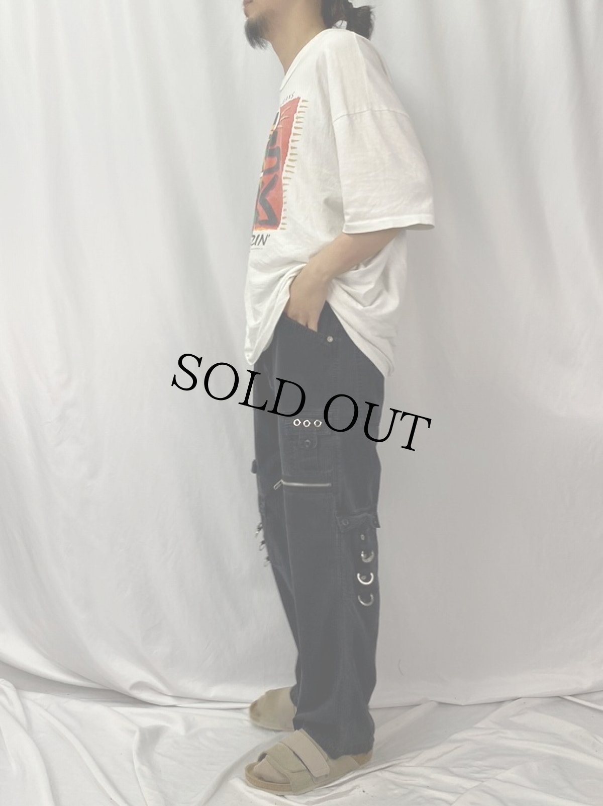 画像3: KIK WEAR デザインカーゴパンツ W35 (3)