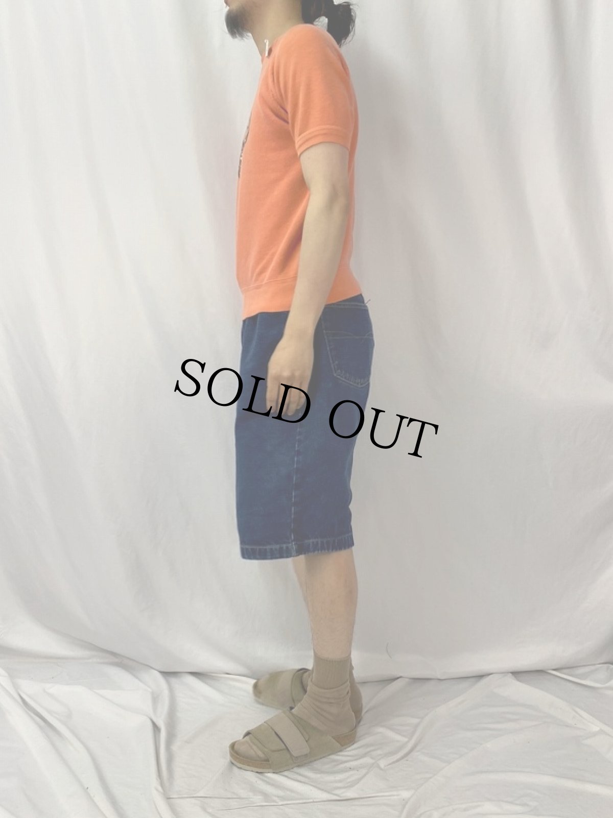 画像3: 〜60's "SHSTC" フロッキープリント ラグラン半袖スウェット (3)