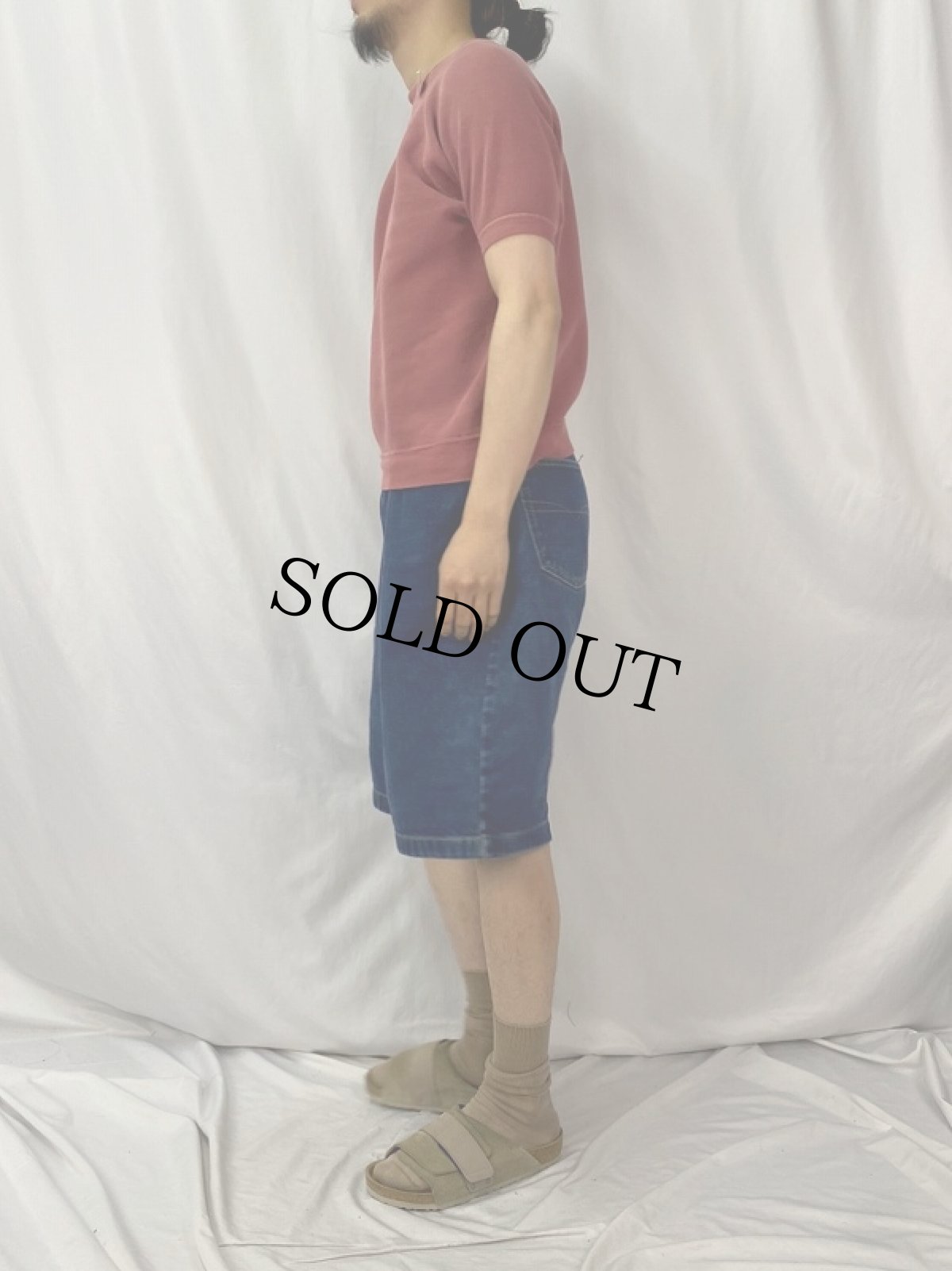 画像3: 〜60's 無地 ラグラン半袖スウェット (3)