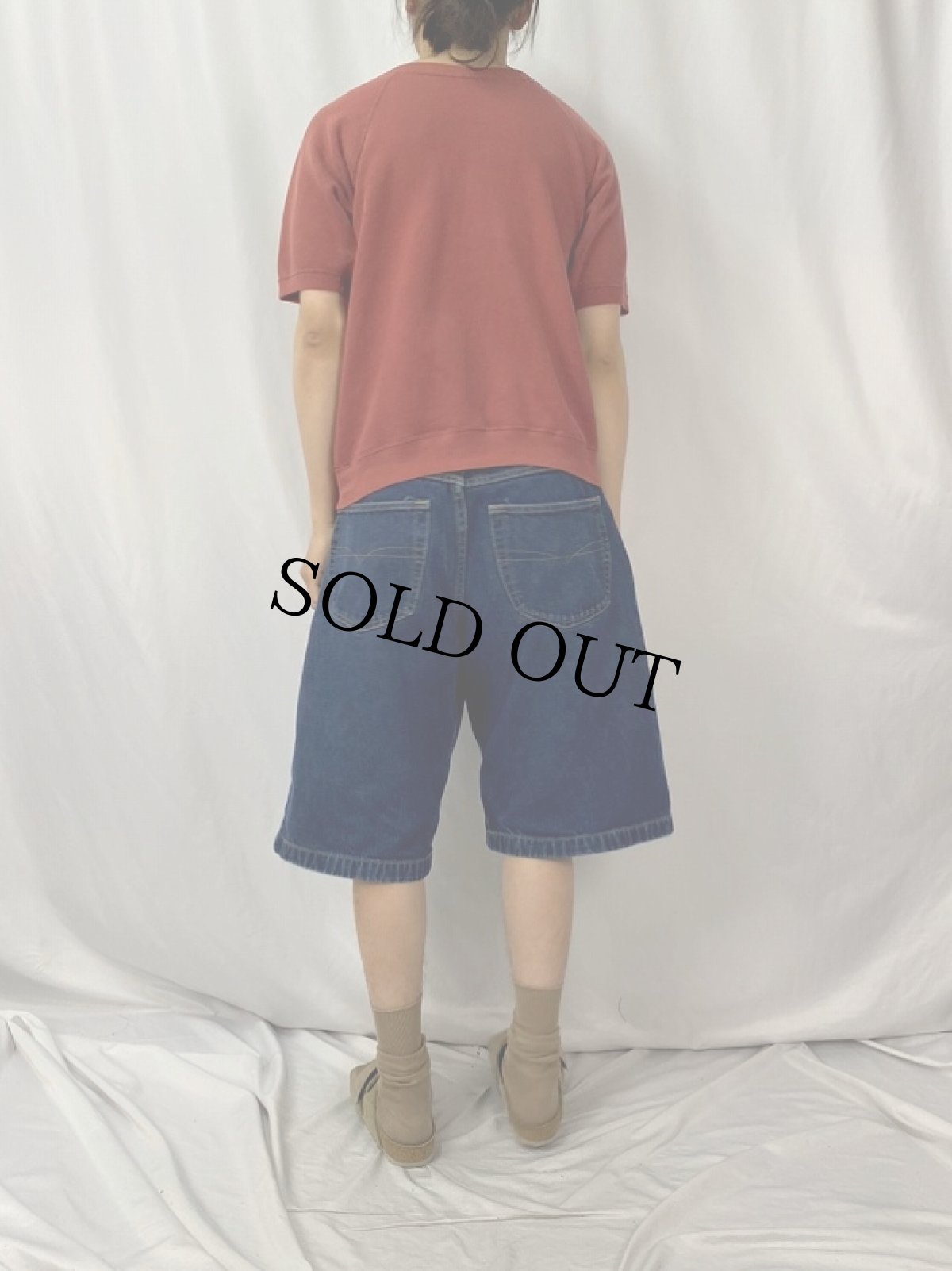 画像4: 〜60's "Ransen Rilton" カレッジプリント ラグラン半袖スウェット (4)