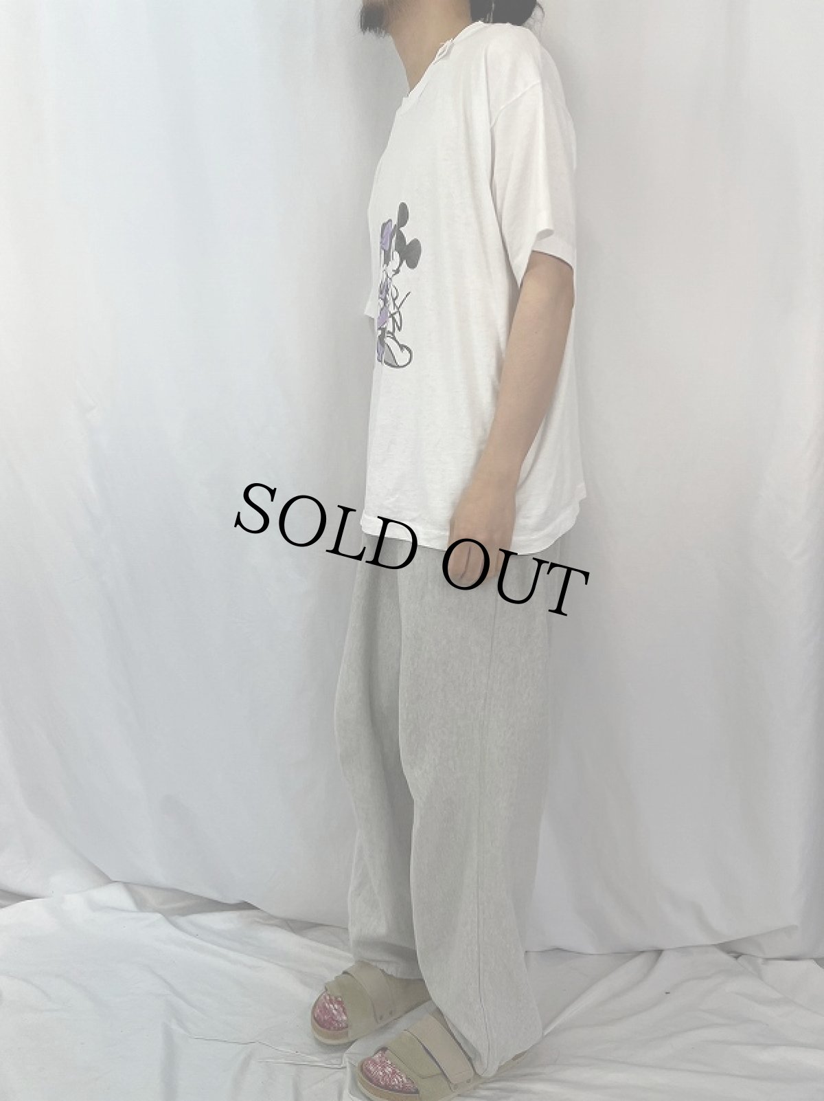 画像3: 90's MICKEY MOUSE & MINNIE MOUSE キャラクタープリントTシャツ XL (3)