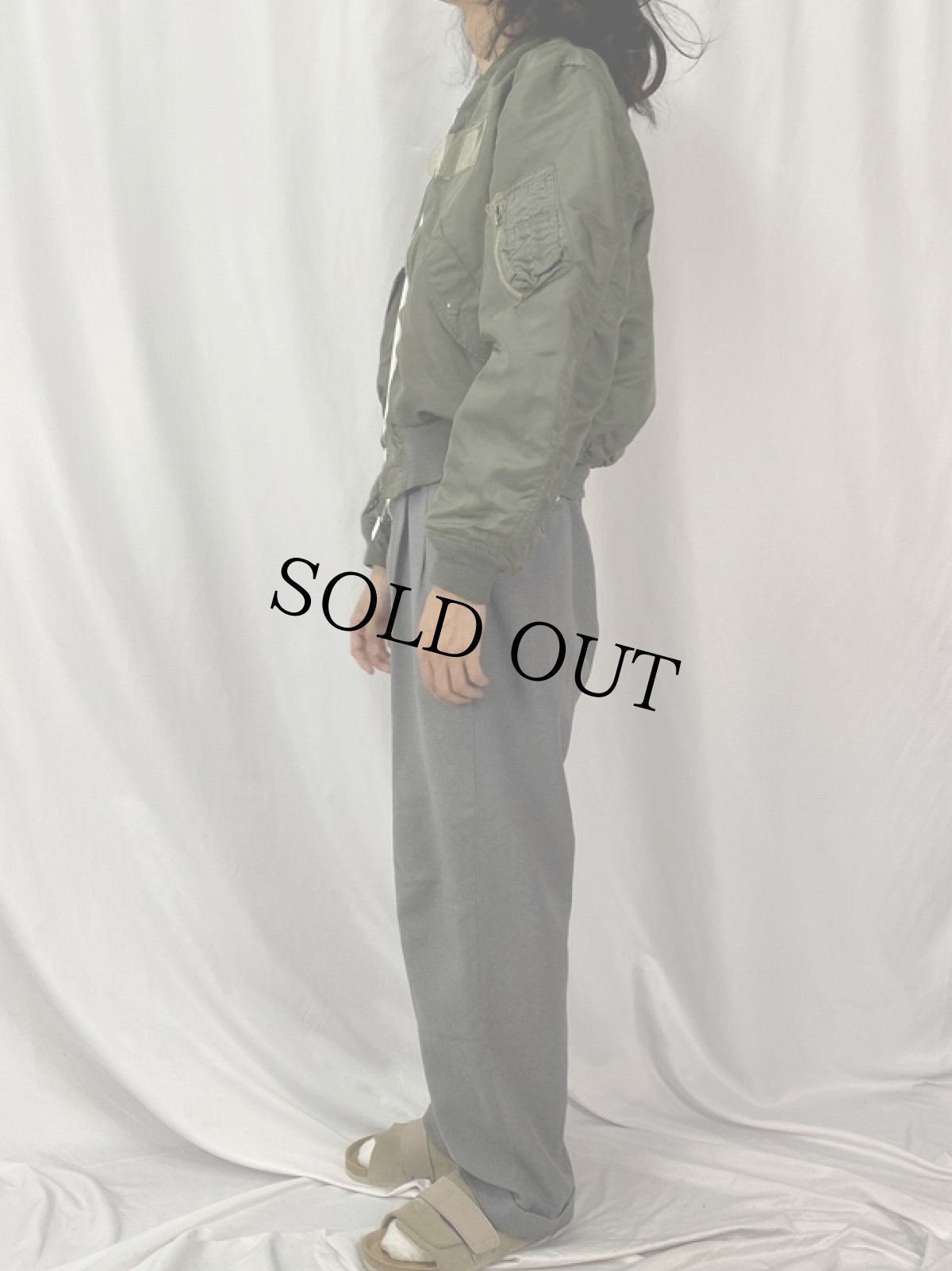 画像4: 70's U.S.AIR FORCE L-2B フライトジャケット LARGE (4)