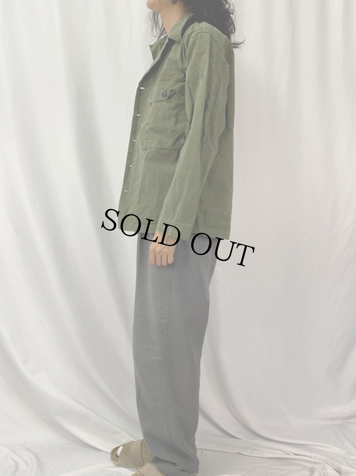 画像3: 40's U.S.ARMY 13スター M-43 HBTジャケット 36R (3)