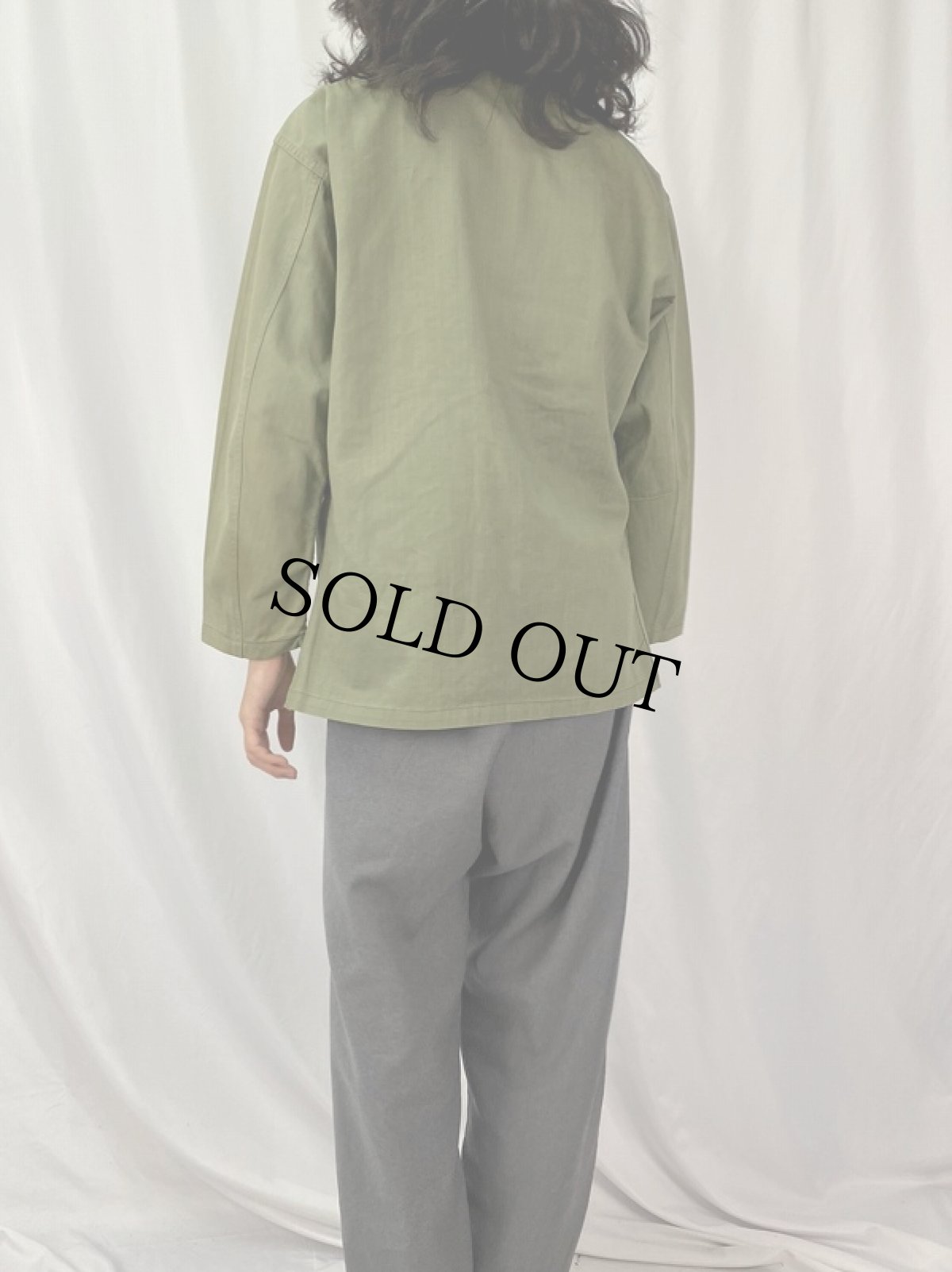 画像4: 40's U.S.ARMY 13スター M-43 HBTジャケット 40R (4)