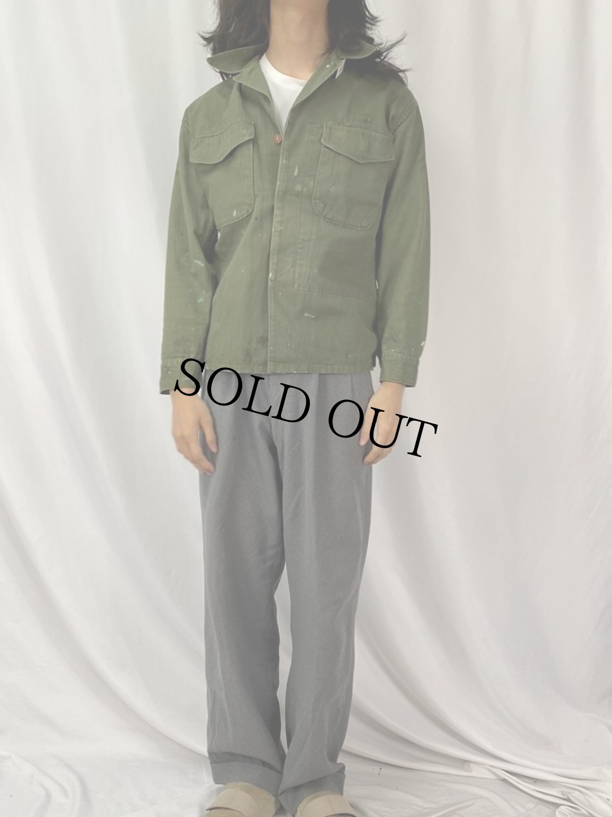 画像2: 50's USMC P-53 HBTユーティリティージャケット (2)