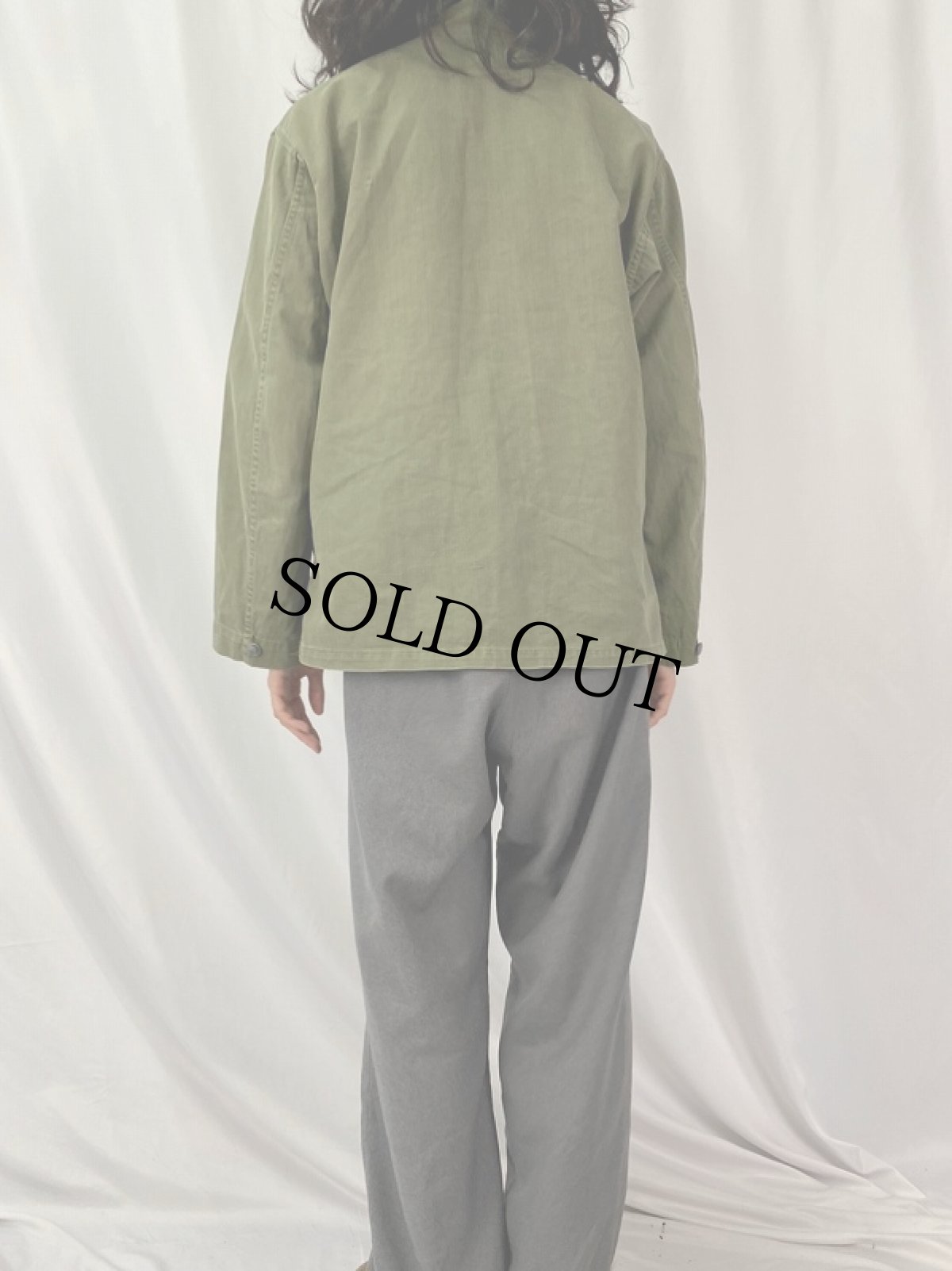 画像4: 40's U.S.ARMY M-43 HBTジャケット (4)