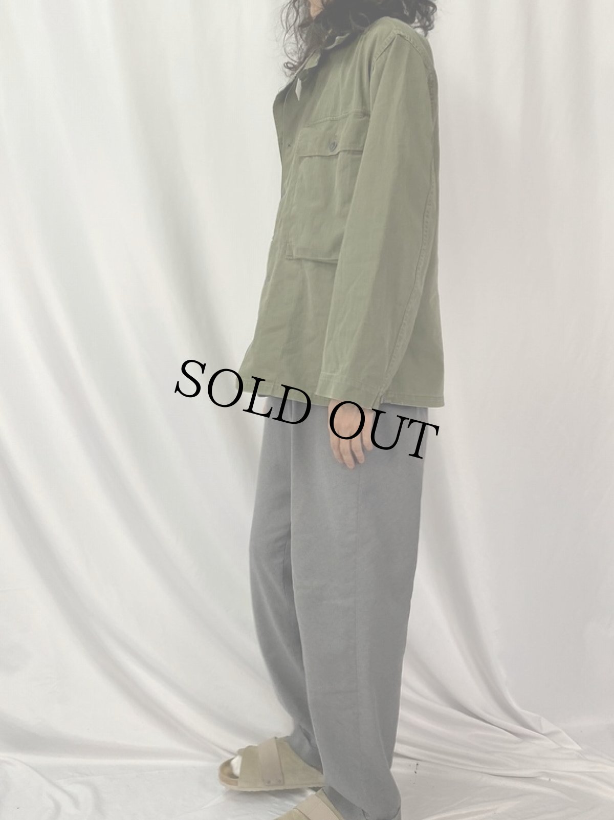 画像3: 40's U.S.ARMY M-43 HBTジャケット (3)