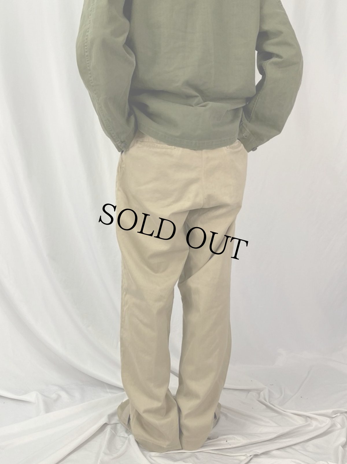 画像4: 50's U.S.ARMY "45チノ" チノトラウザーズ W34 (4)