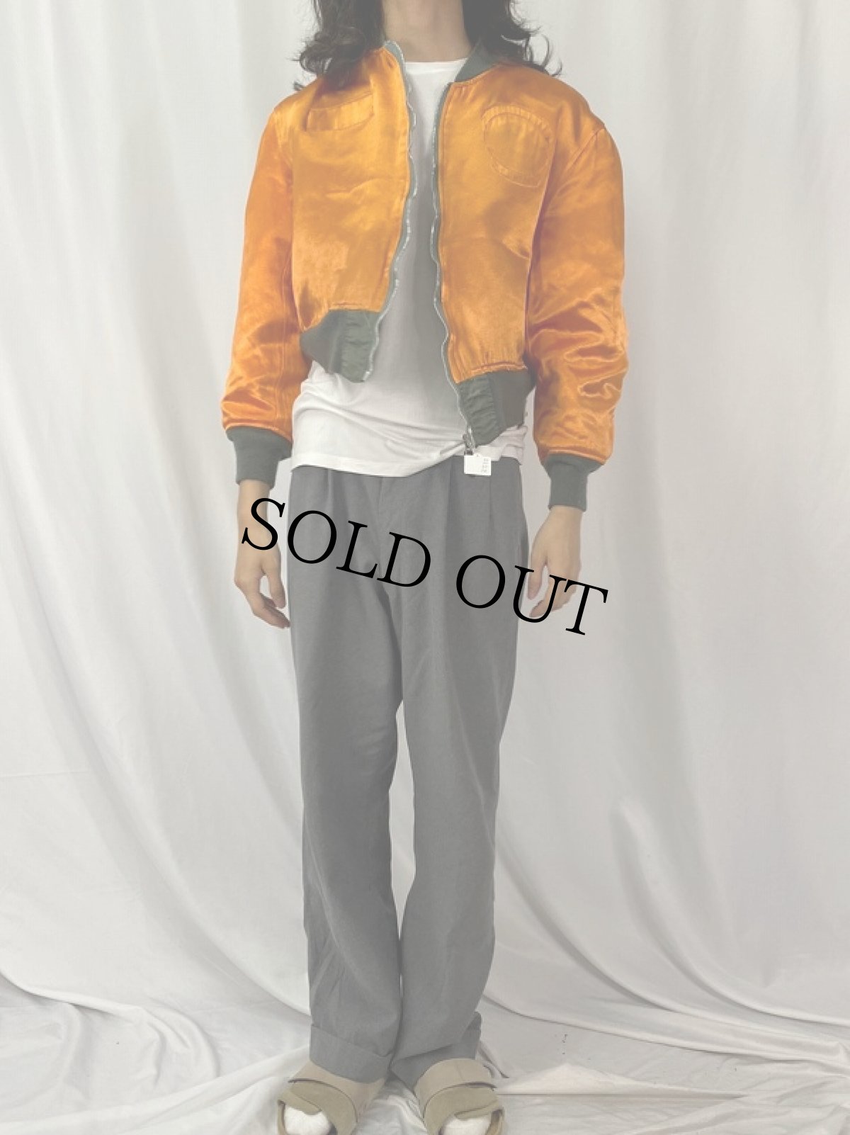 画像6: 民間品 U.S.AIR FORCE L-2B フライトジャケット LARGE (6)