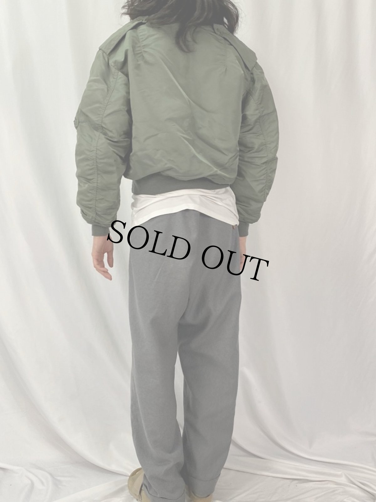 画像5: 民間品 U.S.AIR FORCE L-2B フライトジャケット LARGE (5)