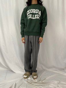 画像2: Champion REVERSE WEAVE "GEORGIA COLLEGE" プリントスウェット L (2)