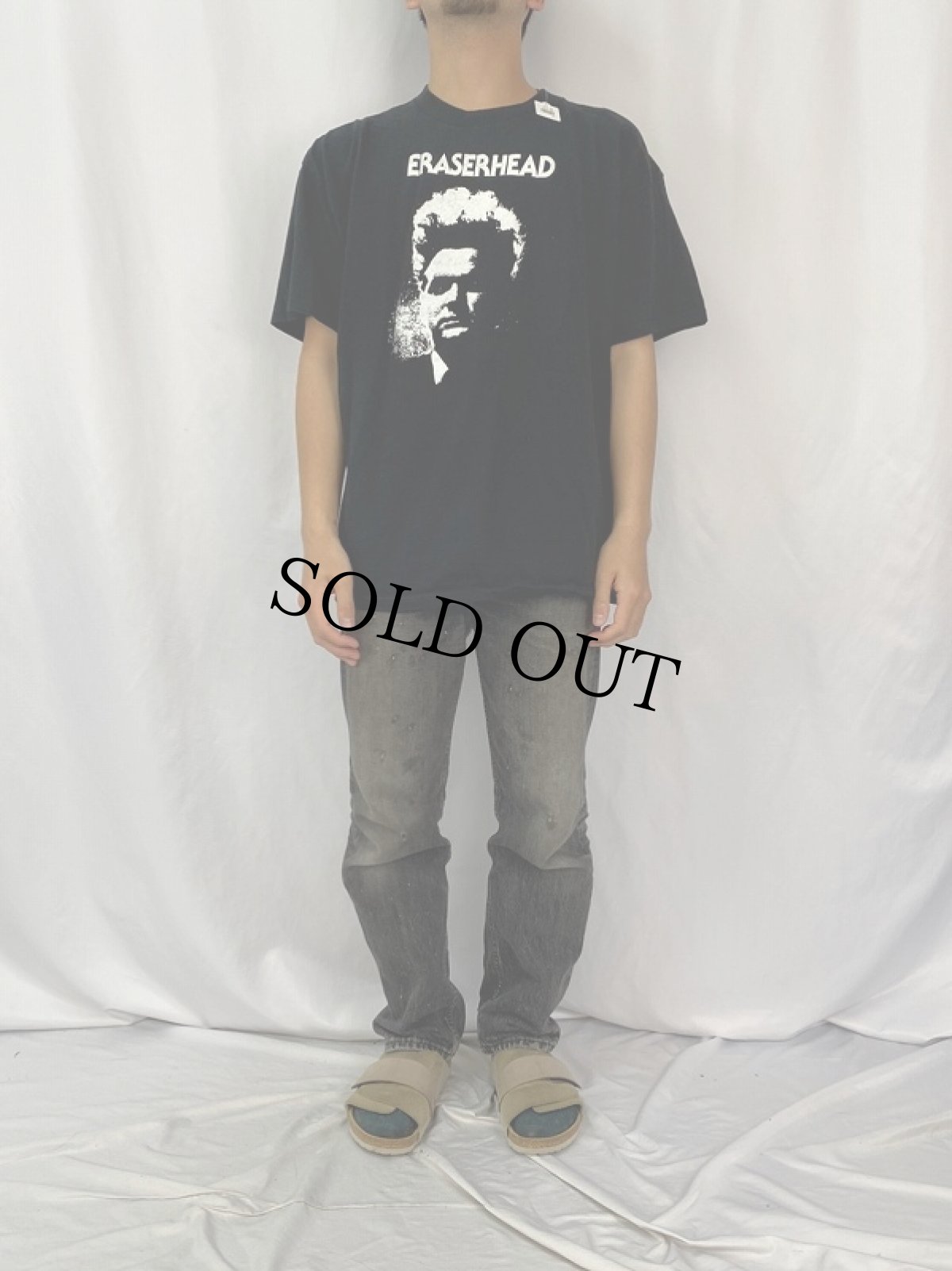画像2: 00's ERASERHEAD ホラー映画プリントTシャツ XL (2)