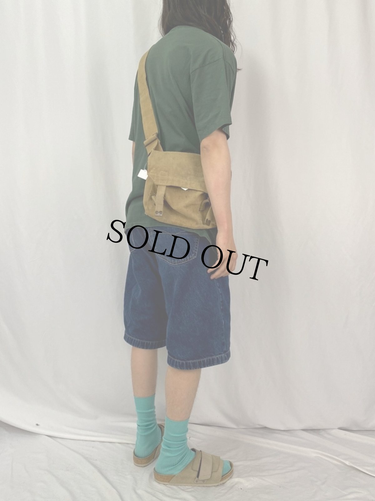 画像2: 40's WWII BRITISH ARMY P37 キャンバス ショルダーバッグ (2)