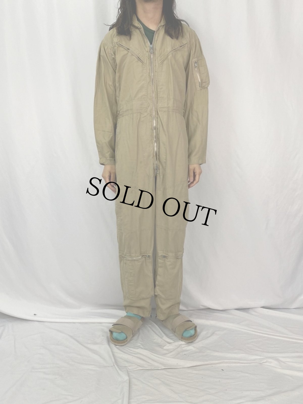 画像2: 50's BUAER-U.S.NAVY サマーフライトスーツ SIZE40L (2)