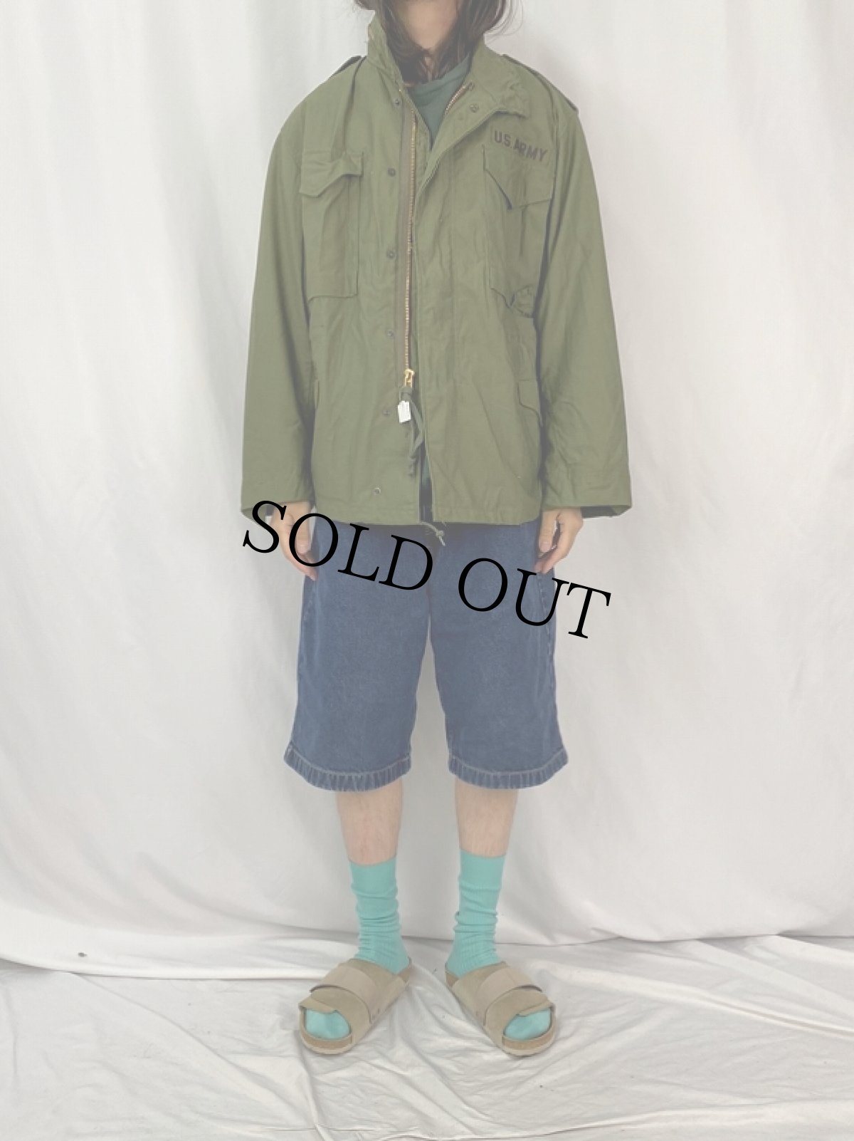 画像2: 70's U.S.ARMY M-65 フィールドジャケット 3rd MEDIUM-SHORT (2)