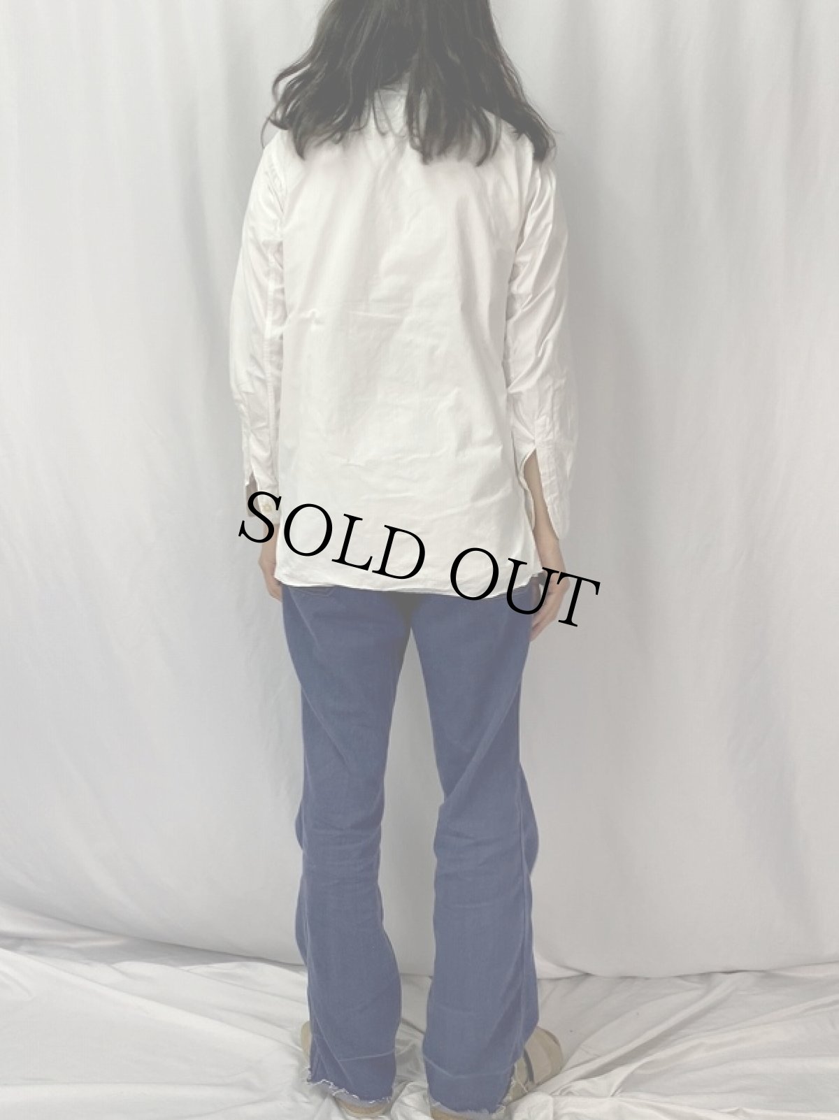 画像4: 60〜70's Country FRANCE製 コットンシャツ SIZE39 (4)