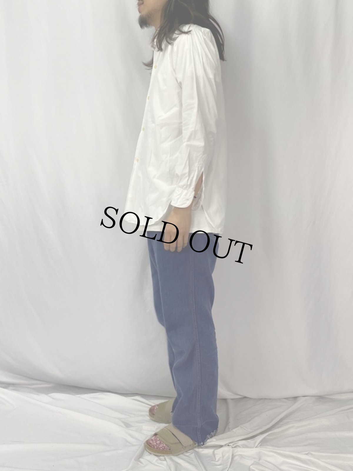 画像3: 60〜70's Country FRANCE製 コットンシャツ SIZE39 (3)