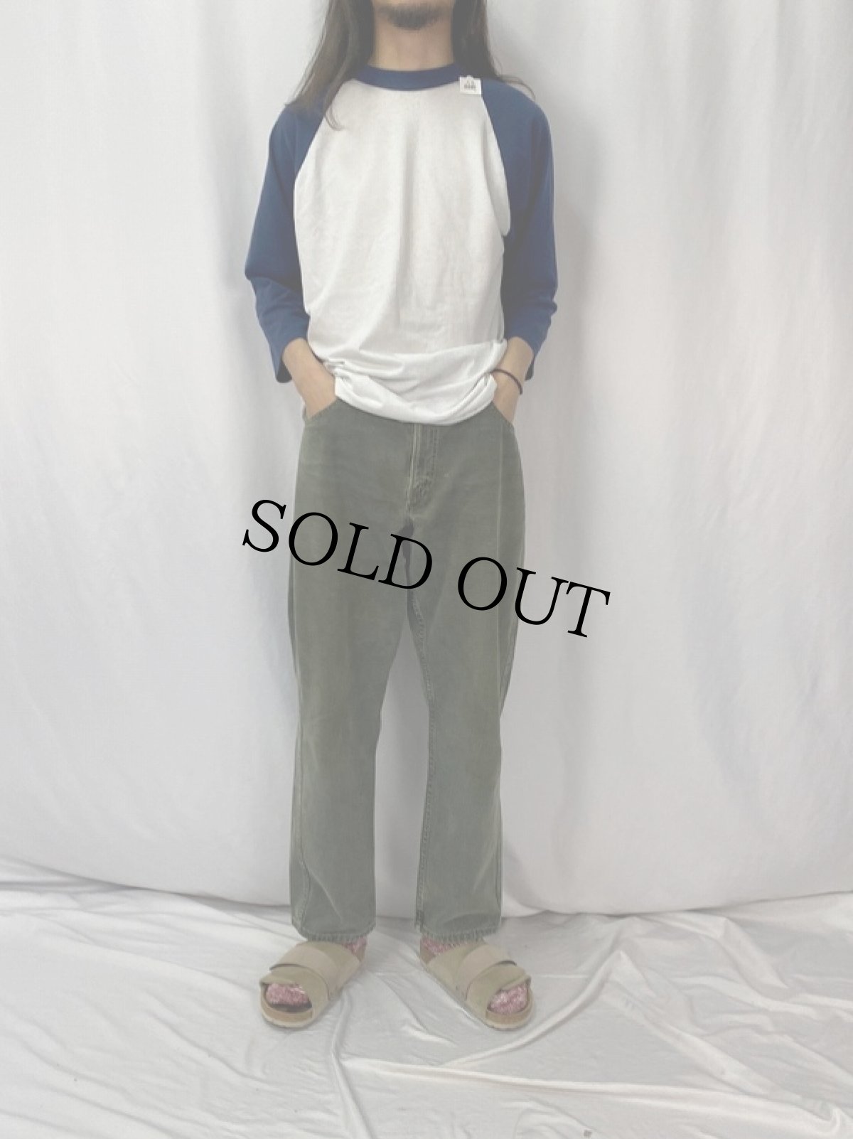 画像2: 90's Levi's L2 USA製 "LOOSE FIT" カラーデニムパンツ W36 (2)