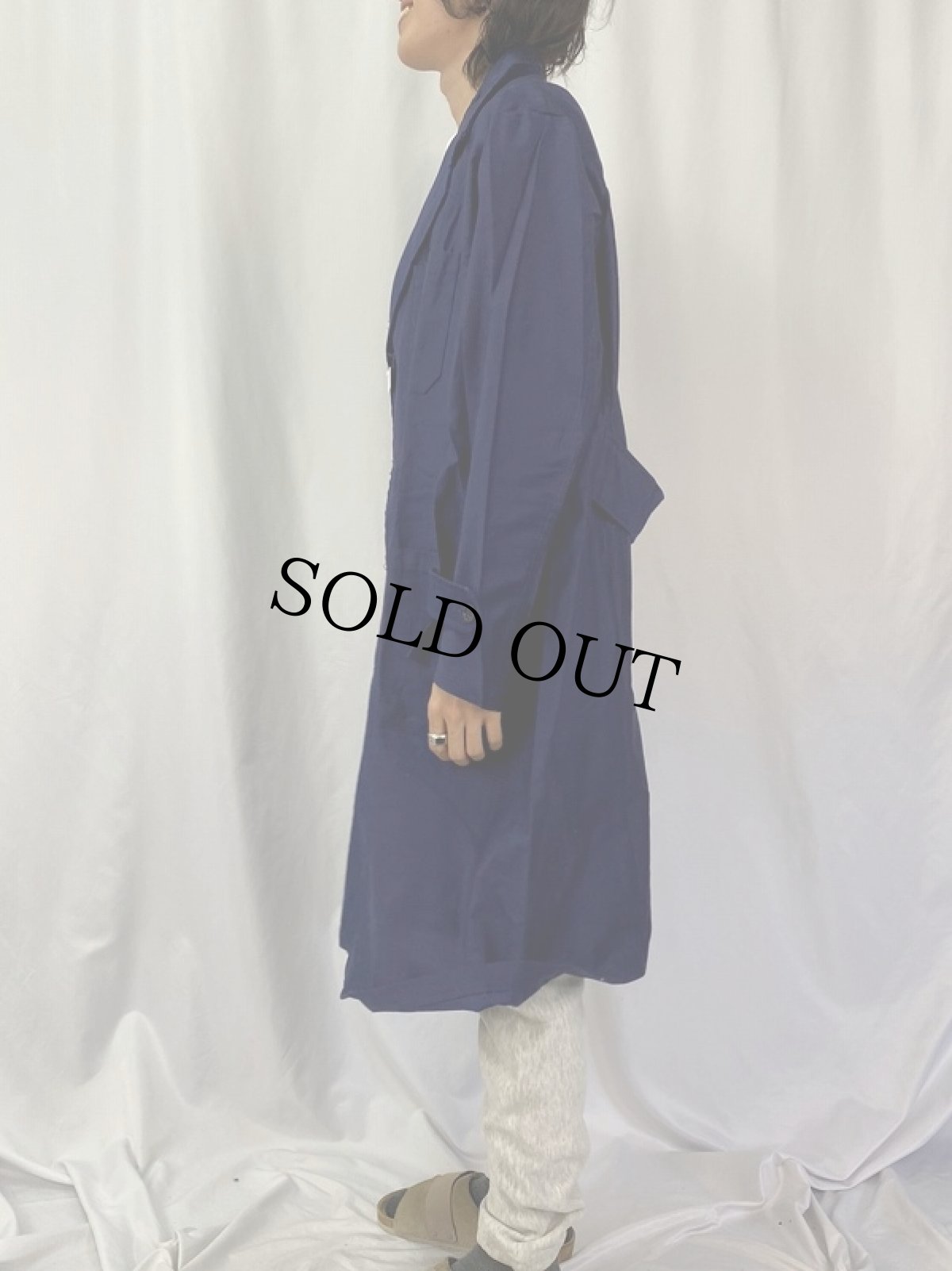 画像3: 60〜70's FRENCH モールスキン ワークコート DEADSTOCK (3)