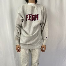 画像3: 80〜90's Champion REVERSE WEAVE "PENN" 染み込みバックプリントスウェット (3)