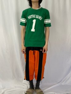 画像2: 70's Champion USA製 バータグ "NOTRE DAME 1" プリントTシャツ L (2)