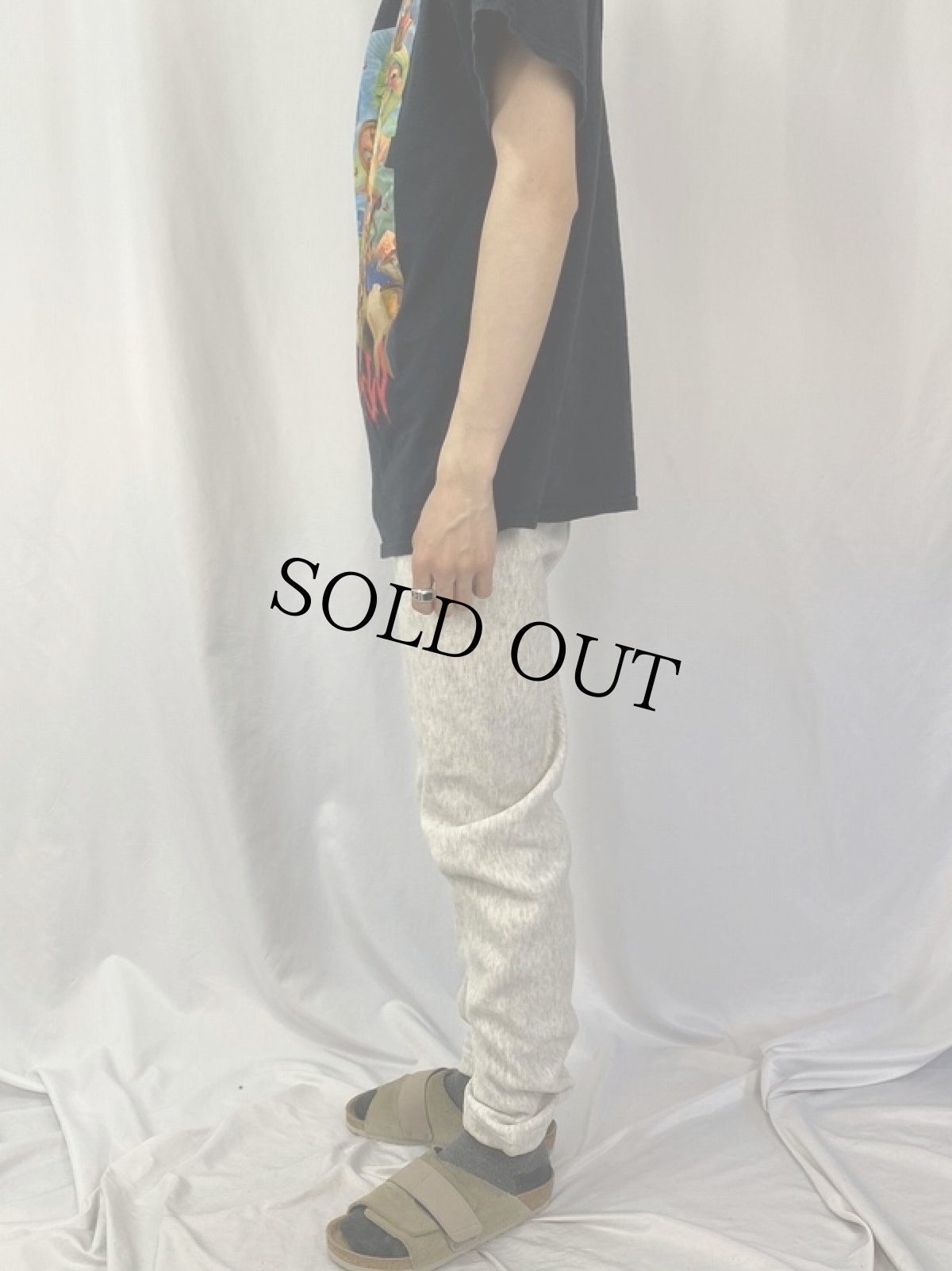 画像3: 50's Champion REVERSE WEAVE "タタキタグ" ウイングフット 染み込みプリントスウェットパンツ S (3)